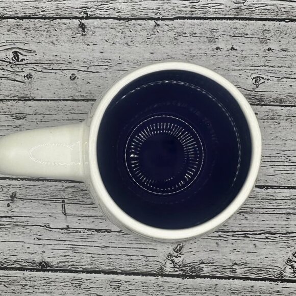 Rae Dunn Easter Egg Shaped Coffee Mug - Happy Easter - Purple - Striped Egg​​​ - Picture 4 of 7